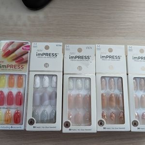 NEW ImPRESS Press-on Manicure - Lot of 5